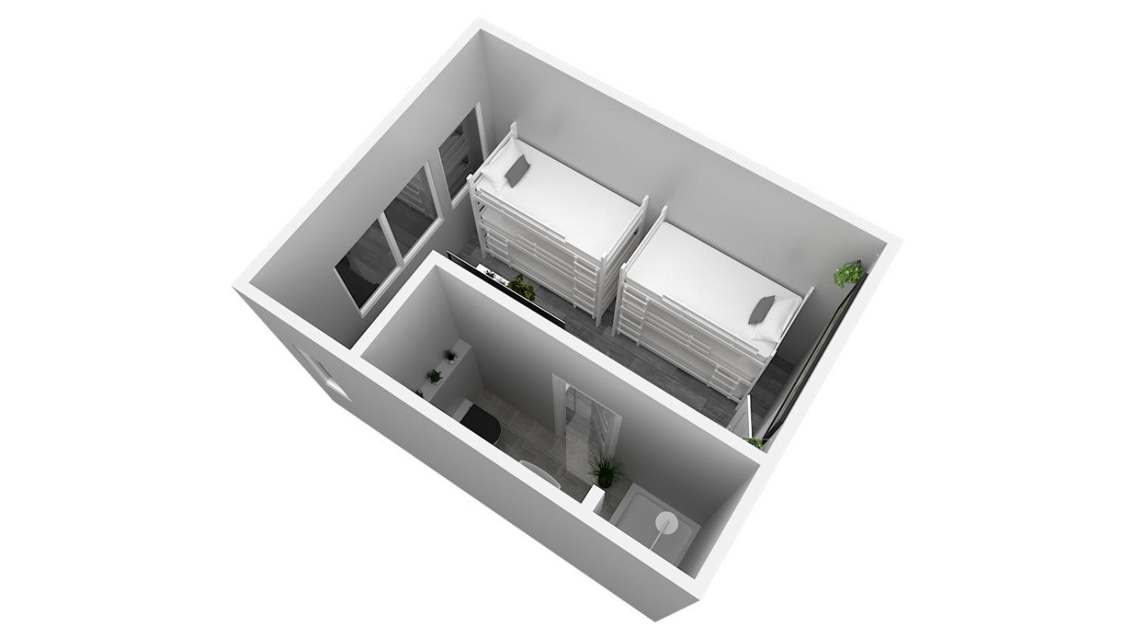 Hotel Ulm Zentrum - Komplettes Zimmer, Hochbett, Android Tv & Eigenem Bad - Perfekt Fuer Familien & Gruppen Ruang foto